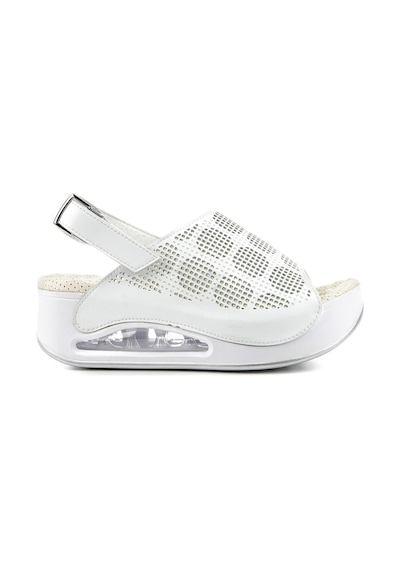 Muya Jambe Anatomik Air Max Tabanlı Topuk Dikeni Kadın Sandalet Beyaz