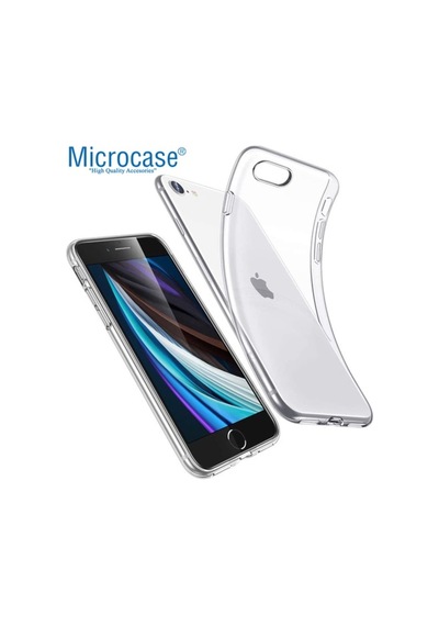 Apple Uyumlu iPhone Se 2020 Ince 0.2 Mm Soft Silikon Kilif + Cam(Seç) 434106135