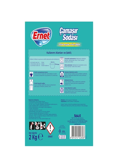 Ernet Çamaşır Sodası 2 Kg X 6 Adet