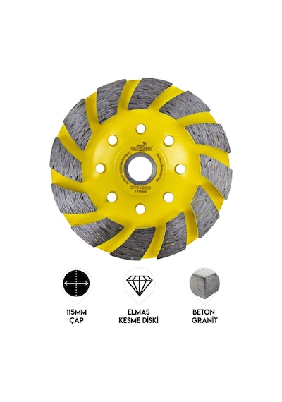 Dawreek Dt018cd 115mm Kalın Turbo Elmas Taşlama Diski