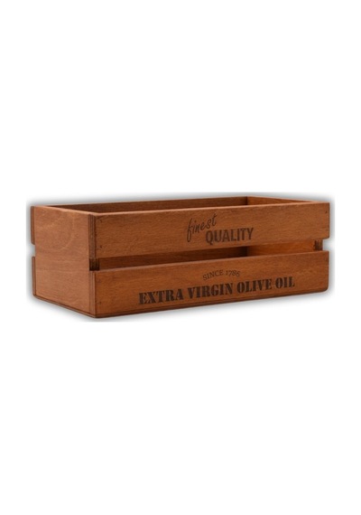 Ahşap Kasa Zeytinyağlık Yağdanlık Organizer 30x15cm