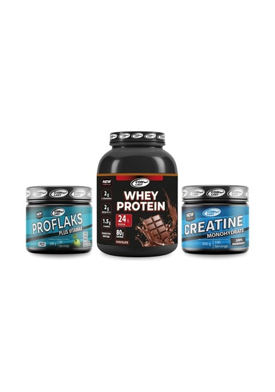 Whey Protein 2000g Creatine Monohydrate 300 Gr Proflaks Plus Vitamax 300 Gr Hediyeli Çikolatalı