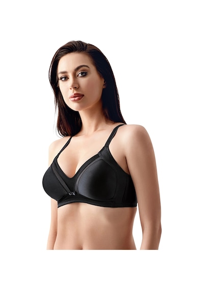 New Bra Newbra Lingerie 35-2303 Kadın D Cup Toparlayıcı Balensiz Min. Sutyen Siyah