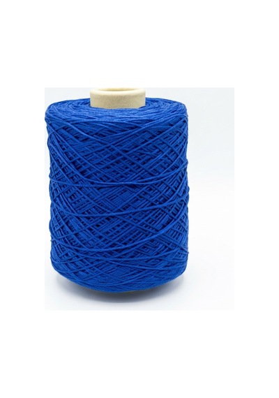 Premium İnce Cotton Zincir Makrome İpi Saks Mavi 1 Kg - 2 Mm Çanta Runner İpi