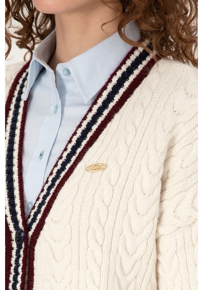 U.S. Polo Assn. U.s. Polo Assn. Kadın Hırka Triko 50314775-vr256 İnci
