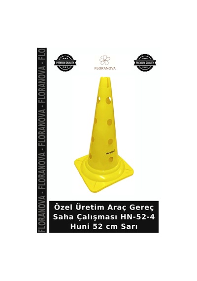 Özel Üretim Araç Gereç Saha Çalışması Hn-52-4 Huni 52 Cm Sarı