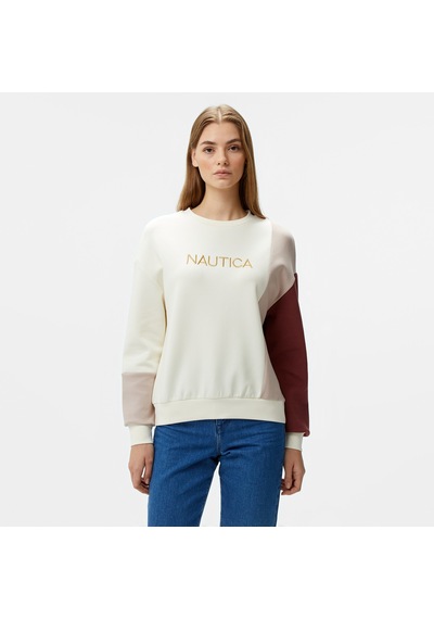 Nautica Kadın Pembe Regular Fit Sweatshirt Baskılı 37k154t Pembe
