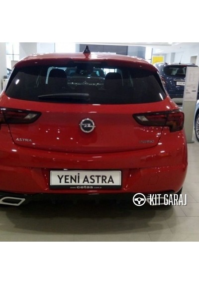 Opel Astra K 2015-2021 Egzoz Görünümlü Difüzör Plastik Boyalı