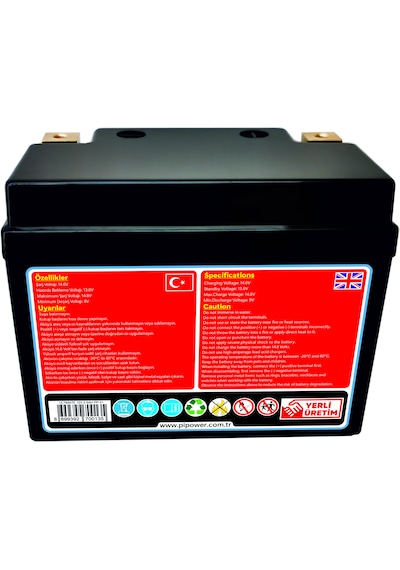 Pipower Ultimate Compact 12v2,6a Lifepo4 Lityum Motosiklet Akü...