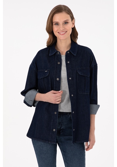 U.s. Polo Assn. Kadın Mavi Gömlek Jean 50291123-dn0022 Çok Renkli
