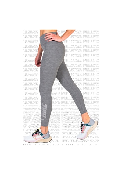 Nike One Diamond Shine 7/8 Leggins 2 Cepli Yapay Elmaslı Toparlayıcı Tayt Gri Gri