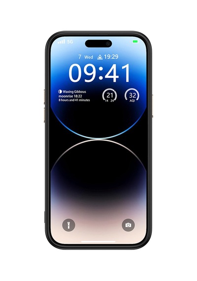 Apple iPhone Uyumlu 14 Pro Max Kılıf Karbon Görünümlü Magsafe Kamera Yükseltili Desenli Silikon Pazarplus Gri