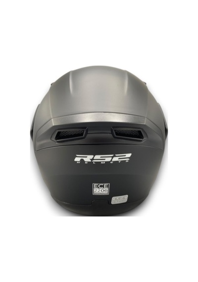 Motosiklet Rs2 Kask Çene Açılır Güneş Vizörlü Mat Black Mat Siyah
