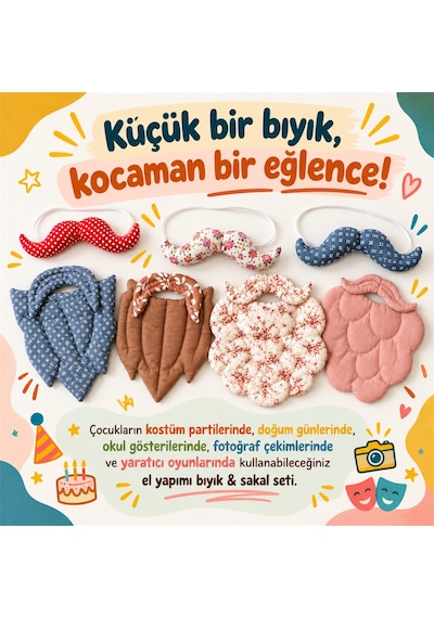 Aksesuar Bıyık-sakal Çok Renkli