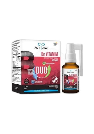 Zade Vital Vitamin B12 Duo 1000 Mcg Sprey 10 ML