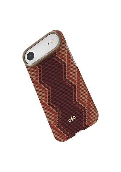 Apple Uyumlu iPhone 17 Air Kılıf M-safe Şarj Özellikli Raptic Aramid Skin Bionic Serisi Kapak Kırmızı