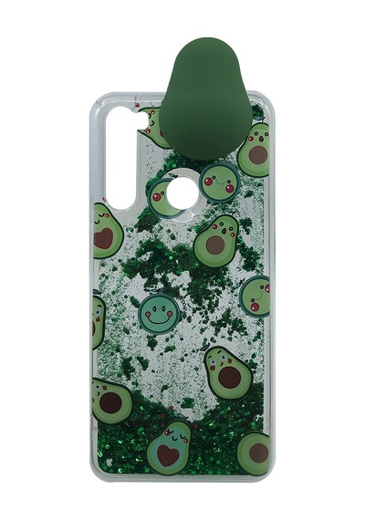 Nettech Oppo Reno 4 Uyumlu Sulu Simli Maskotlu Arka Koruma Kılıf