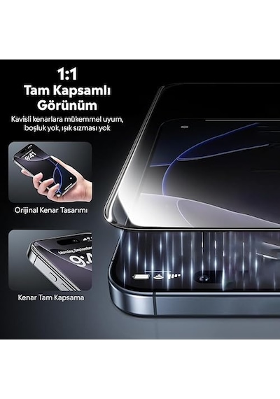 Apple Apple iPhone Uyumlu Uyumlu 11 İçin Tasarlanmış Uçtan Kenara Kapsama Tam Koruma Dayanıklı Temperli Cam