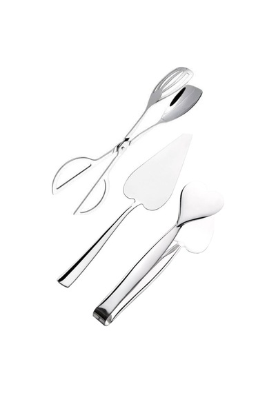 Nehir Servis Maşası - Makas Maşa - Spatula Seti 3 Parça