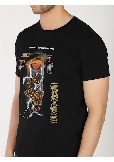 Roberto Cavalli Erkek Tshirt /M.Rob.0421.14022 Siyah