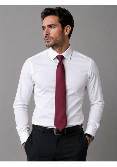 Bisse Bordo İpek Kravat Krimd26y048 C25