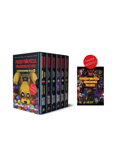 Fazbear'ın Korkunç Tipleri Seti - 6 Kitap Takım - Poster Hediyeli Kutulu