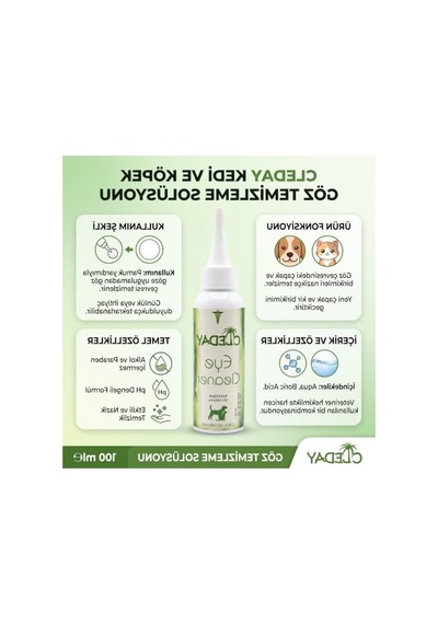 Göz Temizleme Solüsyonu, 100 Ml, Kedi Ve Köpekler İçin