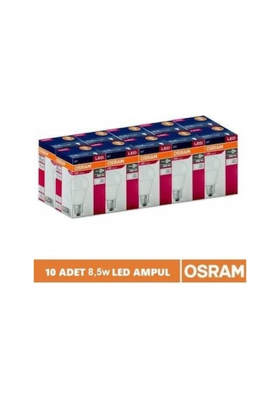 Osram Led Ampul 10 Adet 8,5 Watt (60Watt) E27 .