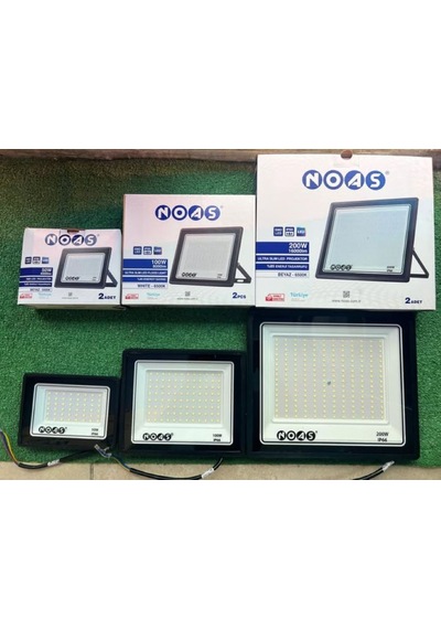 Noas 100 Watt Ultra Slim Led Projektör Beyaz 2 Adet