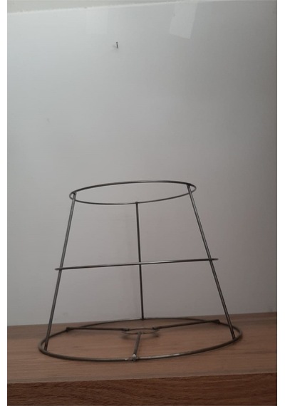 Abajur Ve Avize Teli 3 Katlı Metal Iskelet 30 25 20 Yükseklik : 21 Cm