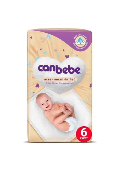 Canbebe Bebek Bakım Örtüsü 8'li - 6'lı Paket 48 Adet