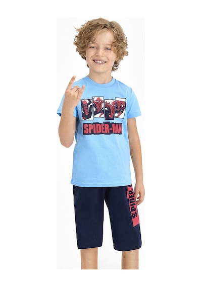Marvel Spider-man Marvel Spider-man Lisanslı Mavi Erkek Çocuk Kapri Takım