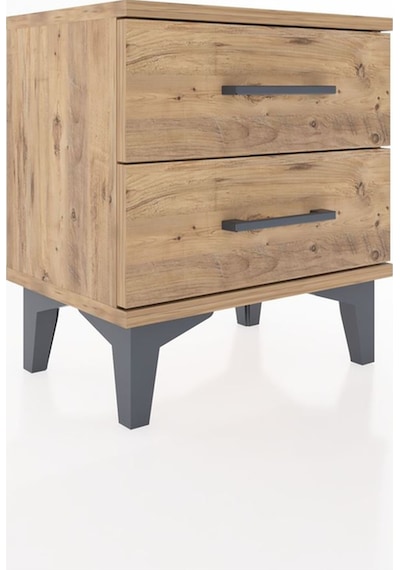 Arges Komodin 2 Çekmeceli 44x30x48 Çam-çam Çam