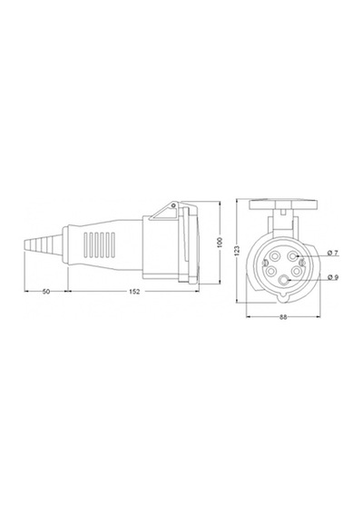 Bemis Priz Cee 32A Ip44 Uzatma 3P+N+E