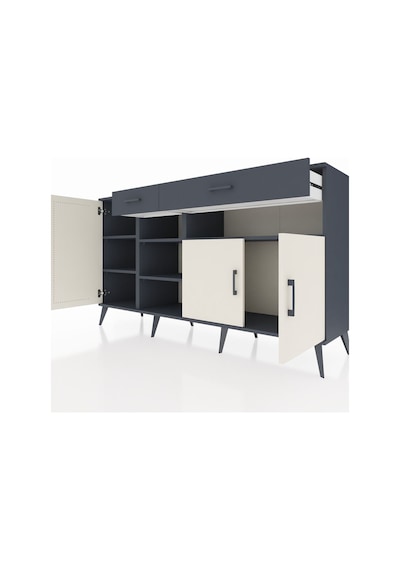 Hyperion Konsol 5 Raflı 2 Çekmeceli 3 Kapaklı 176x44x99 Antrasit- Antrasit-aytaşı/antrasit Hyperion Konsol 5 Raflı 2 Çekmeceli 3 Kapaklı 176x44x99 Antrasit- Antrasit-aytaşı/antrasit