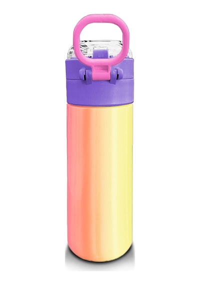 Coral High Kids Renk Geçişli Pipetli Ve Direkt İçim Çelik Termos 500 Ml 31868 Çok Renkli