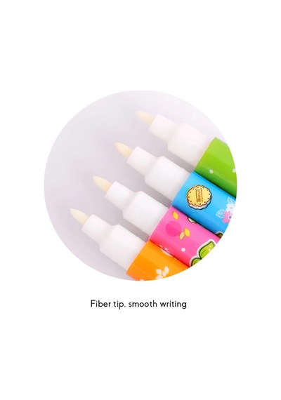 Mor Işıklı Sihirli Görünmez Kalem Işıklı Kalem İnvisible İnk Pens Uv Led Light 4 Ad Renkli