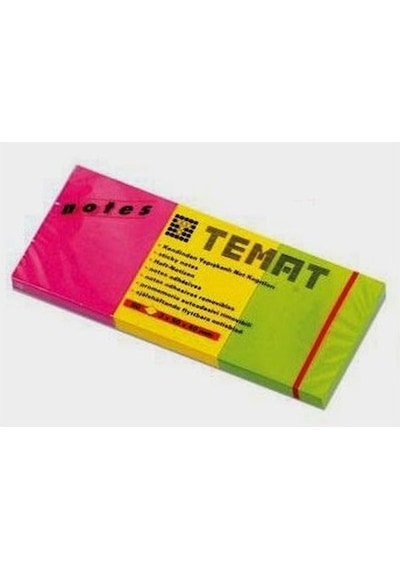 Temat 3X50X40 Mm Not Kağıdı Karışık Renk N11.565