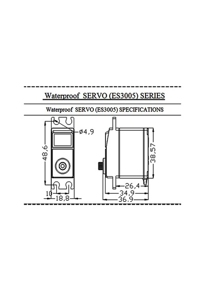 Emax Es3005 Servo Motor Metal Analog Servo 42gr Su Geçirmez