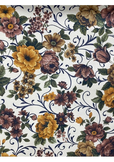 Enesar Home Çiçek Desen Döşemelik Kumaş 02 Çiçekli 100 x 140 cm