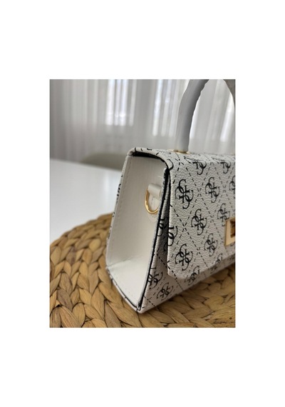 Store Kadın Mini Şık Ve Casual El Ve Omuz Çantası Beyazsiyah