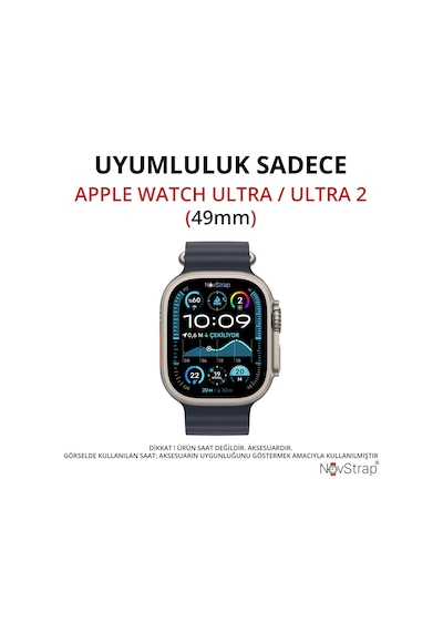 Novstrap  Watch Ultra / Ultra 2 İle Uyumlu Ekran Koruyucu Temperli Cam Kolay Uygulama Aparatlı