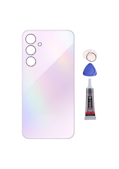 Samsung A54 Mor Uyumlu Arka Kapak Batarya Kapağı Pil Kapağı Yapışkan Ve Sökme Aparatıyla Beraber Full Set Mor