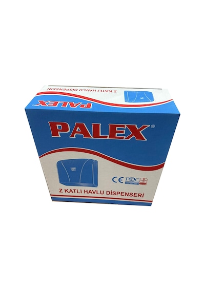 Palex Z Katlama Dispenser Kağıt Havlu Dispenseri Aparatı - Şeffaf Mavi - Plastik - 27 Cm. - 1 Adet Mavi