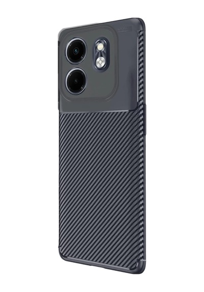 İnfinix Hot 50i 4g Uyumlu Auto Focus Karbon Kapak - Lacivert