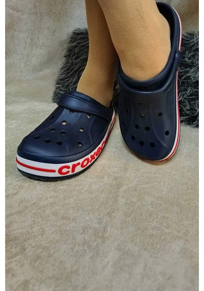 Croxer Lacivert Unisex Ortopedik Doktor Aşçı Hastane Plaj Ve Günlük Ev Terliği