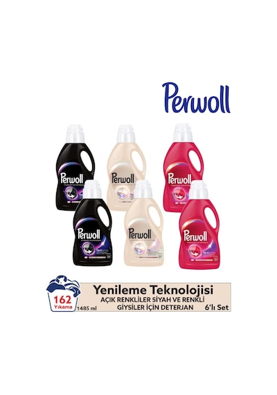 Yenileme Renkliler 2x Siyahlar 2x Açık Renkliler 2x 1.485 Ml 27 Yıkama 162yıkama
