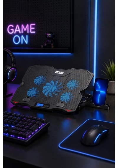Özel Üretim Taşınabilir Destek Cihaz Altlığı Çalışma Alanı Laptop Soğutucu Cf09 Siyah
