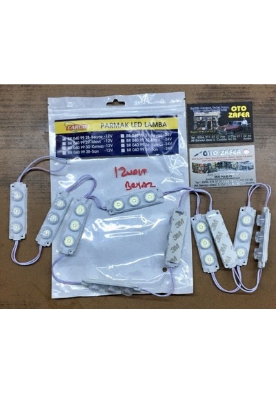 Carub Lamba12v Camlı Soft Parmak 1set 10 Adet Beyaz