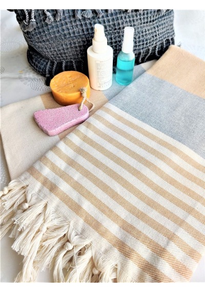 %100 Pamuk Banyo Havlusu, Peştemal, Hamam, Plaj Havlusu 100cm X 180cm Sarı
